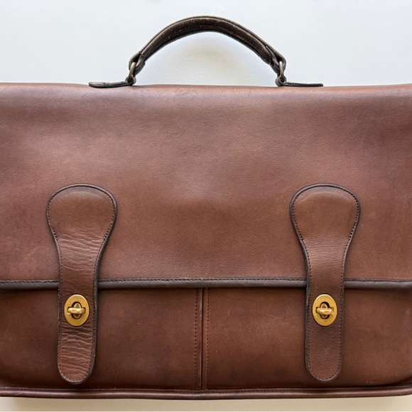 Coach Handbags - Rare Vintage Coach 5080 Brown Briefcase “Brief Bag” Made in NYC 1980s